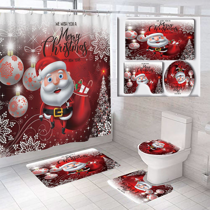 Festive Christmas Bathroom Set Bowlift