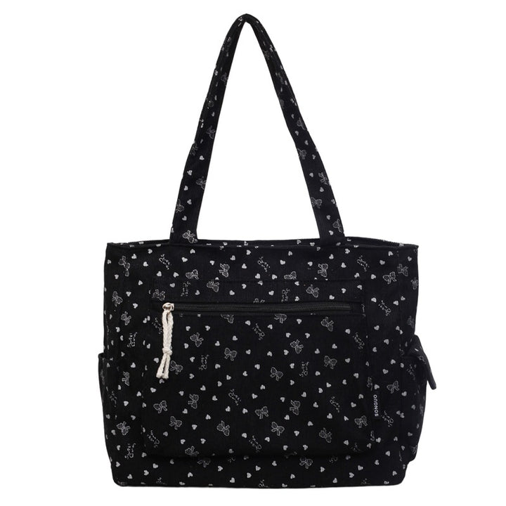 Stylish Double Pocket Tote Bag