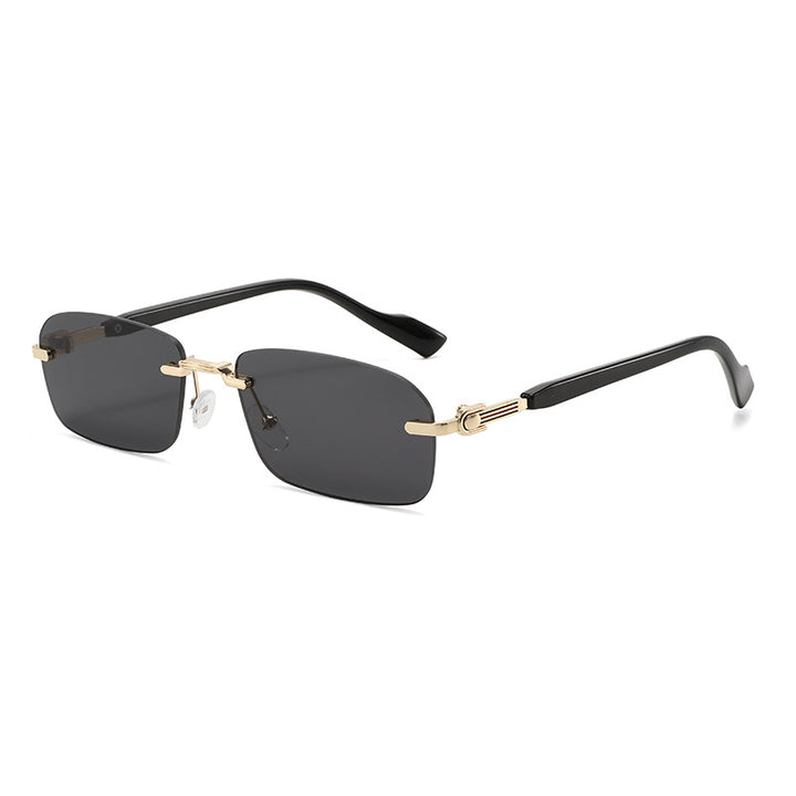 Men's Sleek Geometric Frame Sunglasses Bowlift