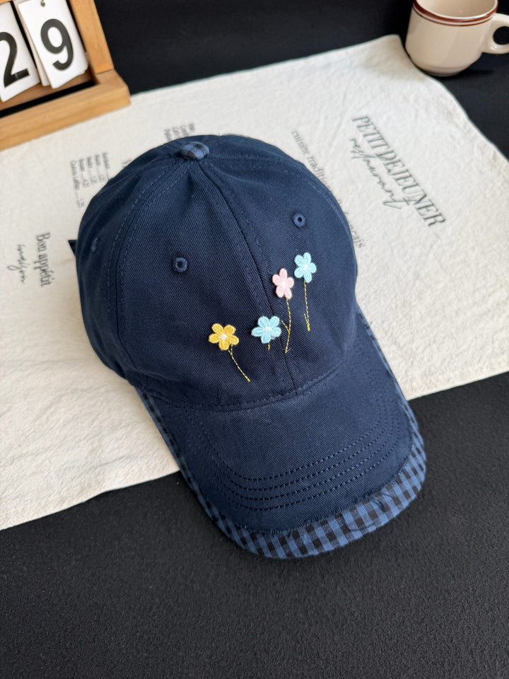 Embroidered Floral Baseball Cap