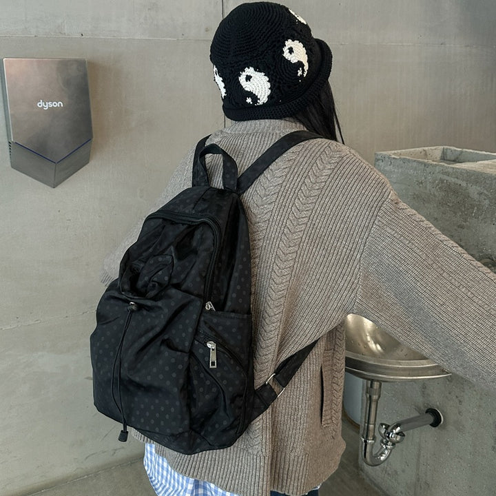 Leisure backpack with functional folding technique and multiple outer pockets Bowlift