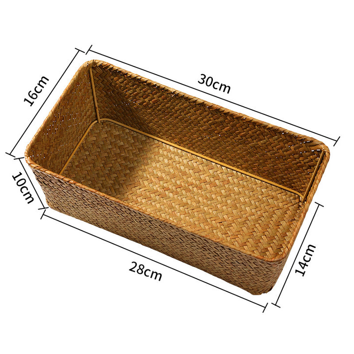 Rectangular Handwoven Storage Tray Bowlift