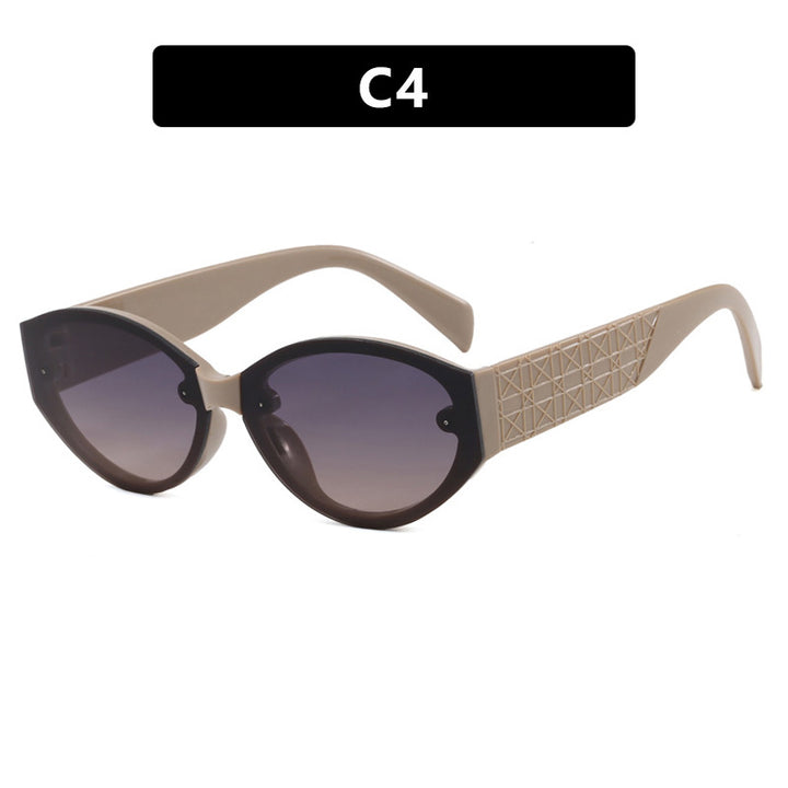 Ladies extravagant Cat-Eye sunglasses with textured frame Bowlift