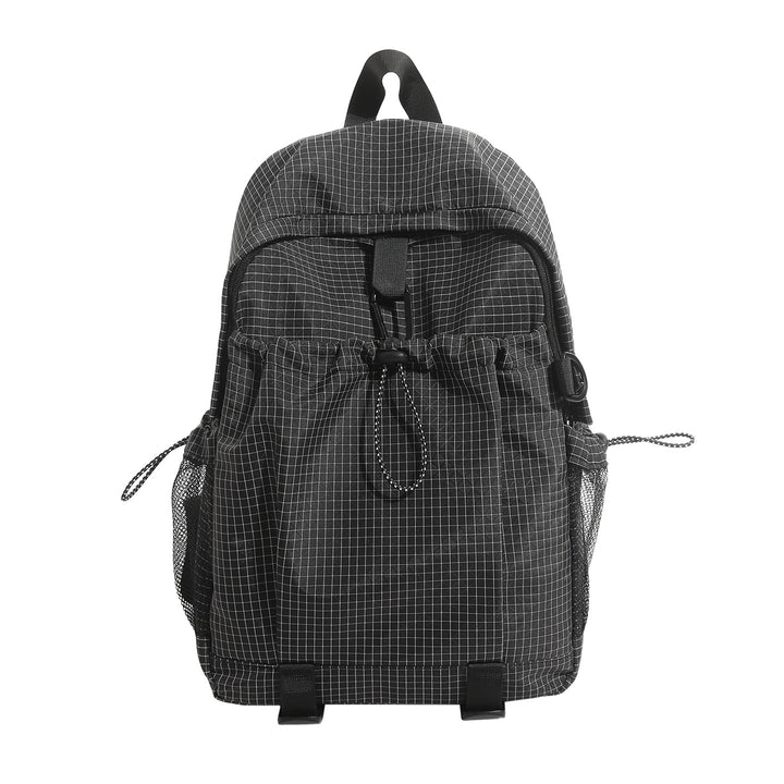 Lightweight Checkerboard Pattern Backpack Bowlift