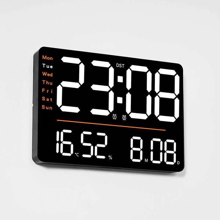 Digital Alarm Clock with Multifunction Temperature and Day of the Week Display Bowlift