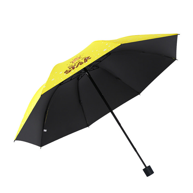 Women's Folding Umbrella with Animal Pattern Bowlift