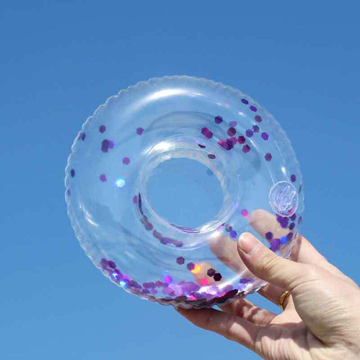 Ladies Inflatable Swimming Ring with Floral Design Bowlift