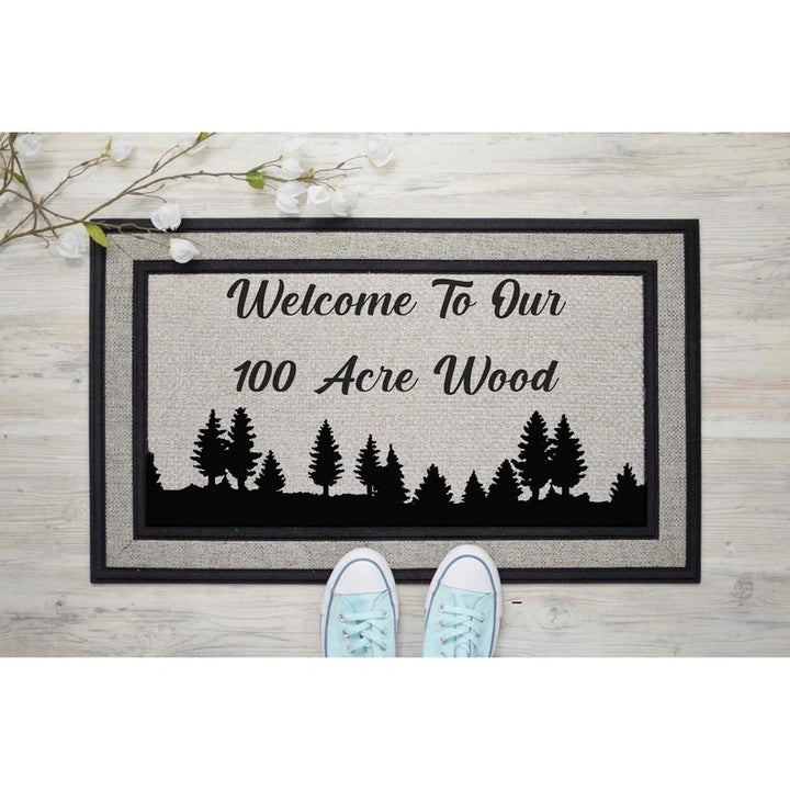 Cat-Themed Natural Coir Doormat