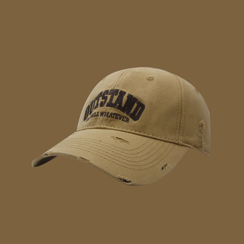 Unisex Distressed Casual Cap Bowlift