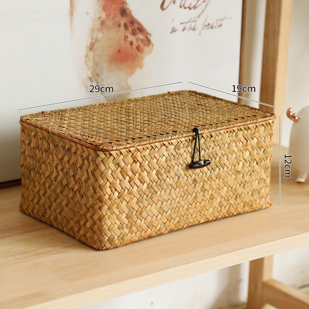 Handcrafted Oval Woven Storage Box Bowlift