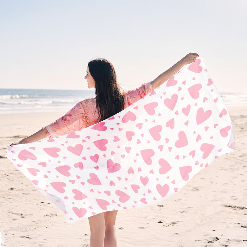 Beach towel with elegant jellyfish pattern Bowlift