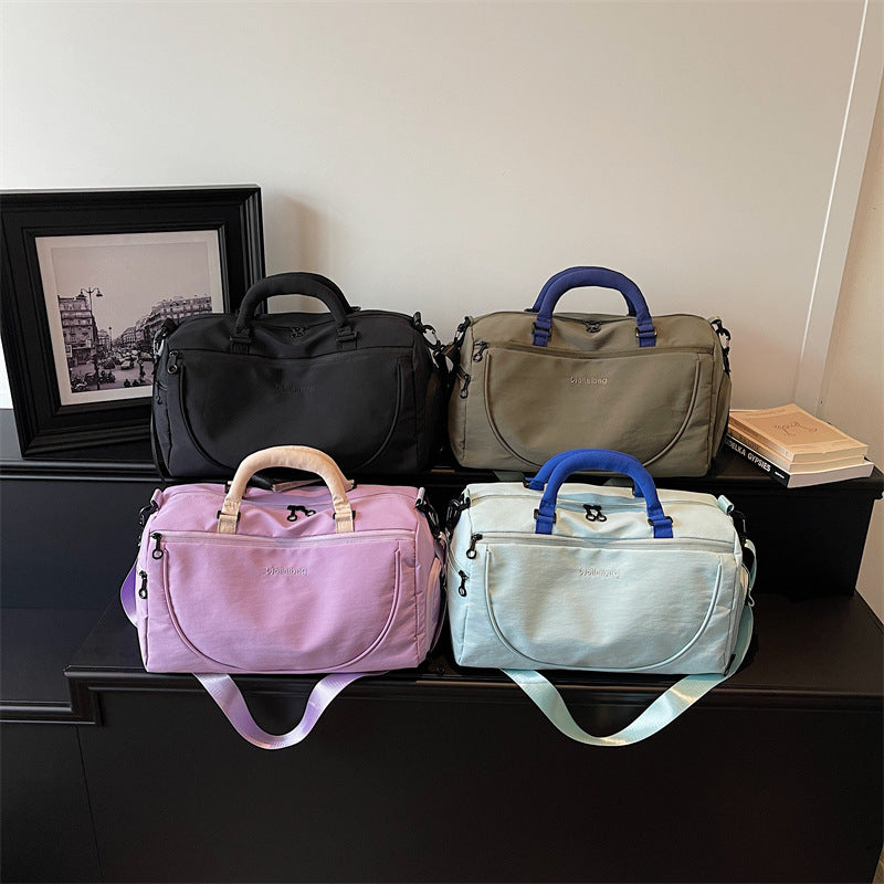 Sporty Duffel Bag With Versatile Compartments Bowlift
