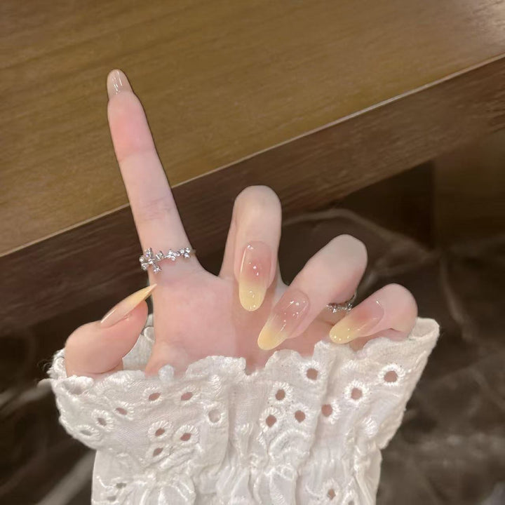 Ombre Acrylic Press-On Nail Set Bowlift