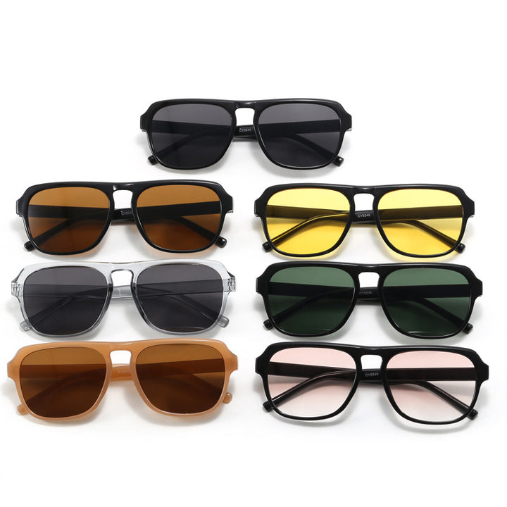 Women's modern rectangular sunglasses with polarized lenses Bowlift