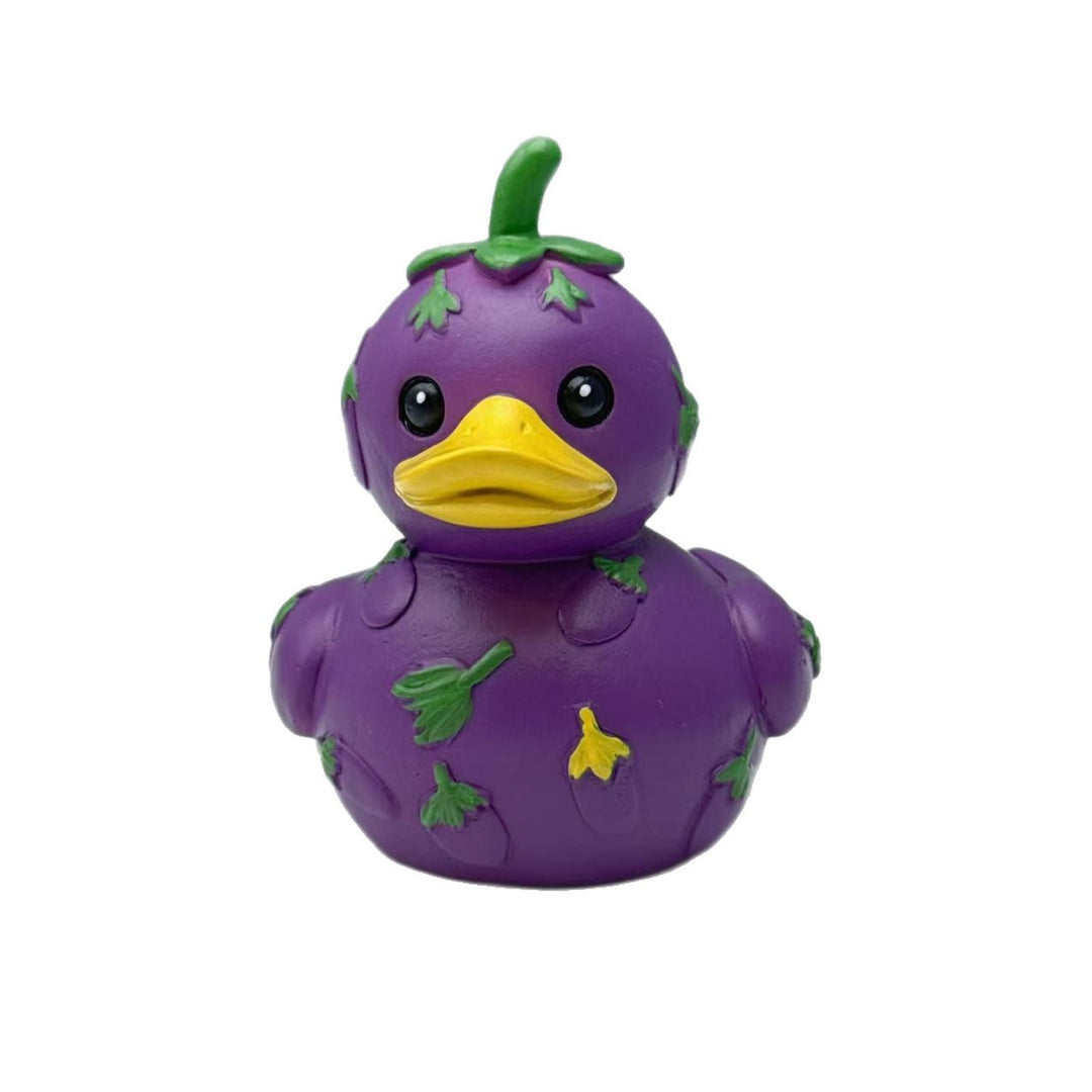 Funny rubber duck with vegetable motif Bowlift