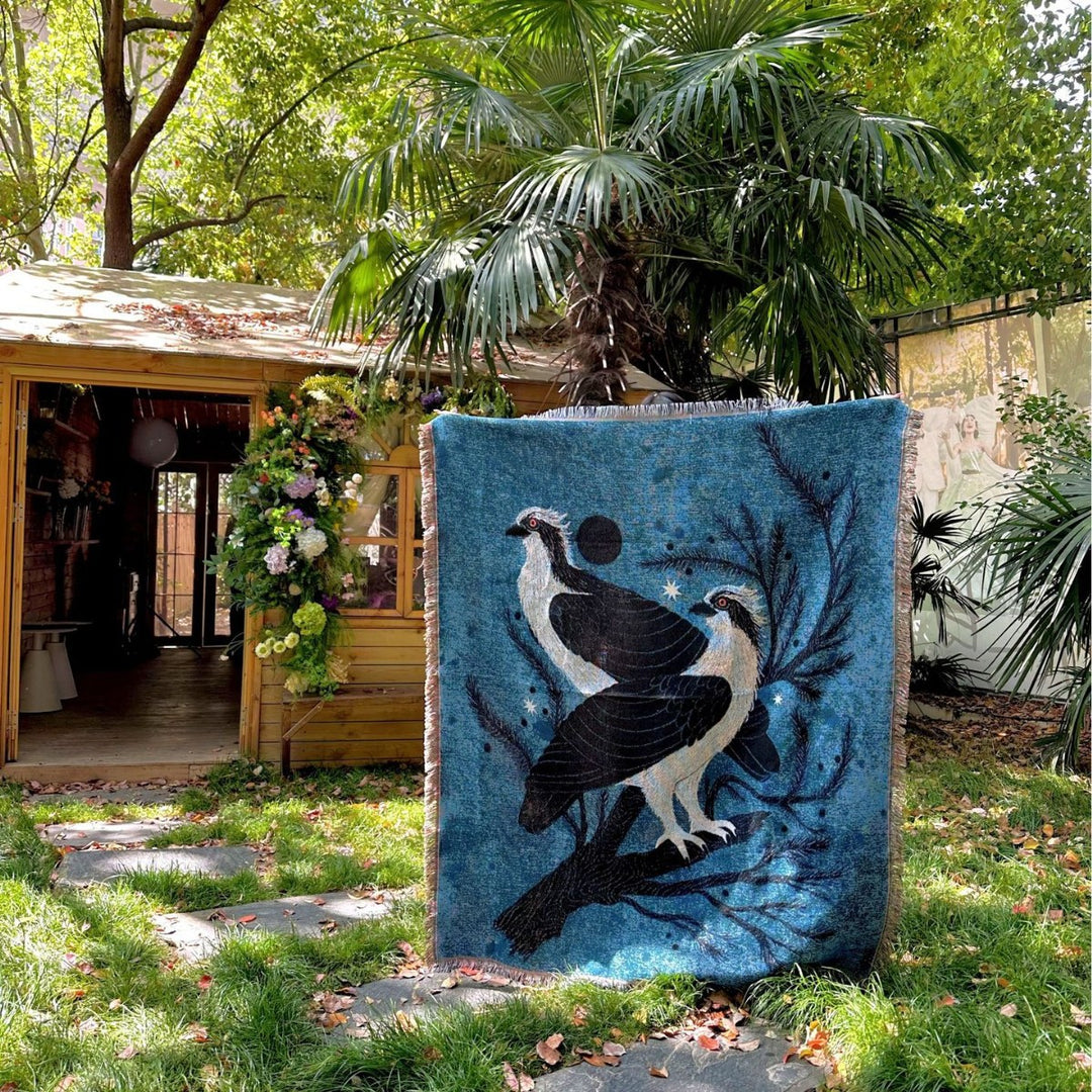 Artistic Wildlife Throw Blanket