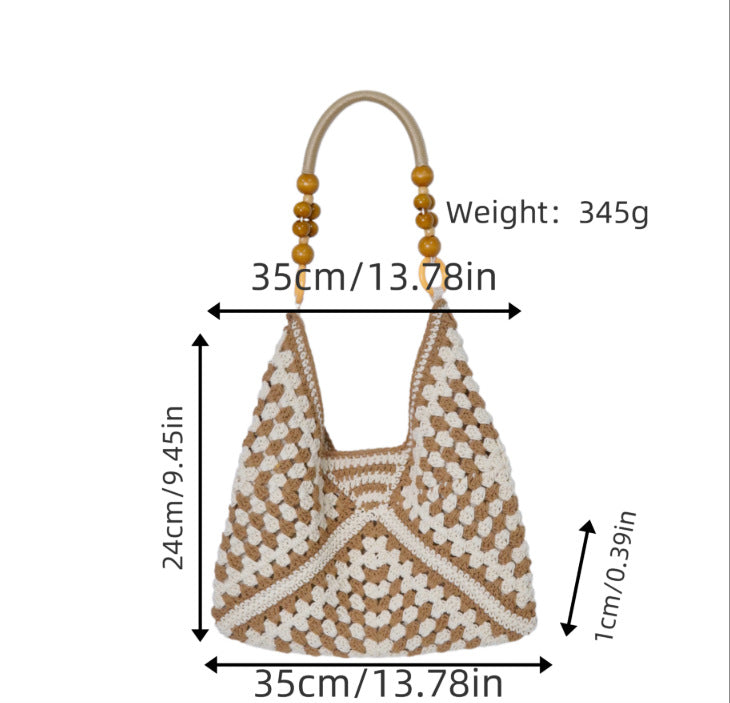 Handbag with Bohemian crochet look Bowlift