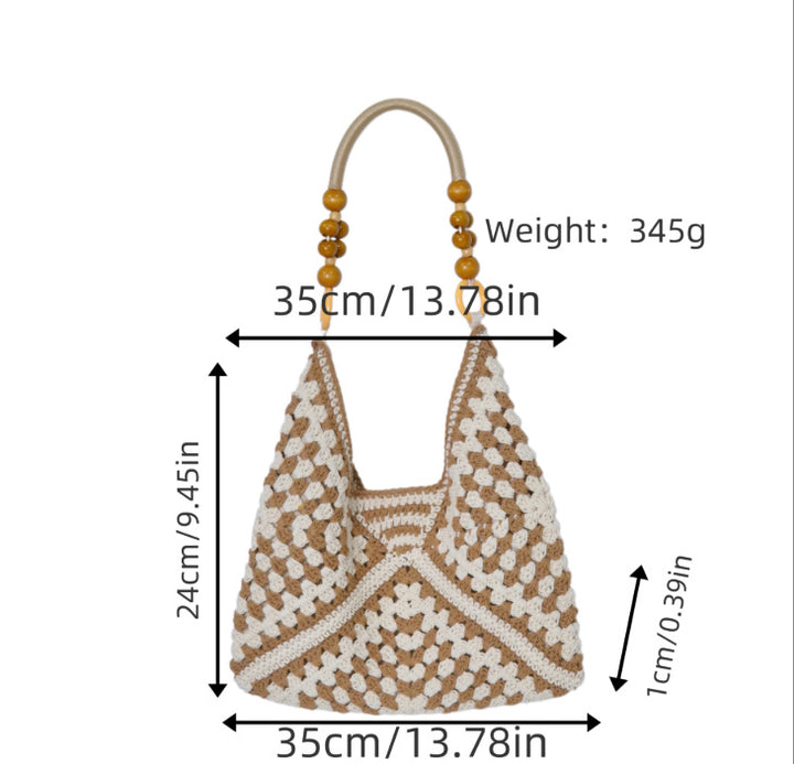 Handbag with Bohemian crochet look Bowlift