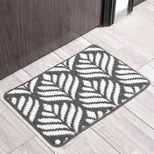 Leaf Patterned Anti-Slip Bathroom Mat