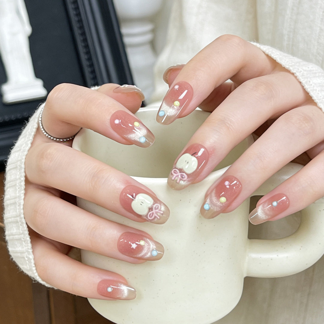 Premium Glamorous Press-On Nail Extensions Bowlift