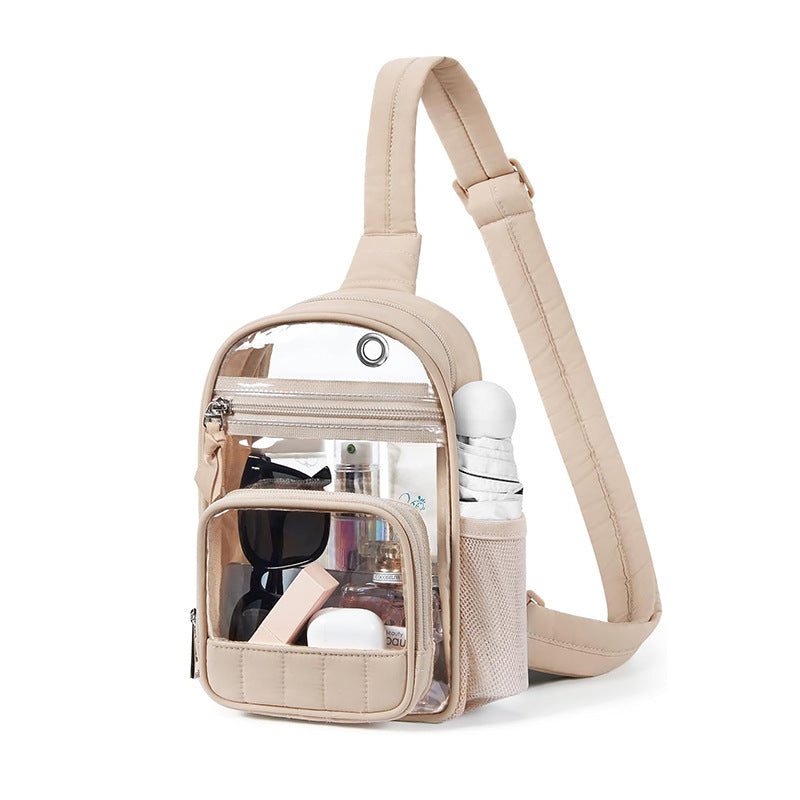 Multifunctional Transparent Sling Bag Bowlift