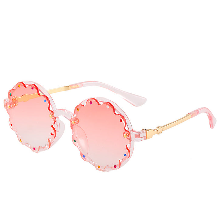 Stylish Decorative Round Frame Sunglasses Bowlift