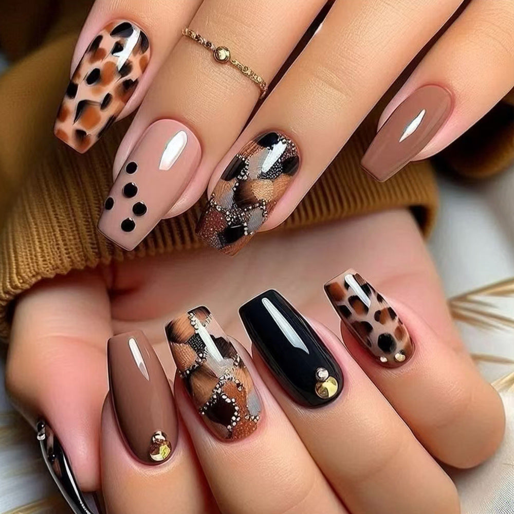 Trendy Animal Print Press-On Nails Bowlift 1787370444
