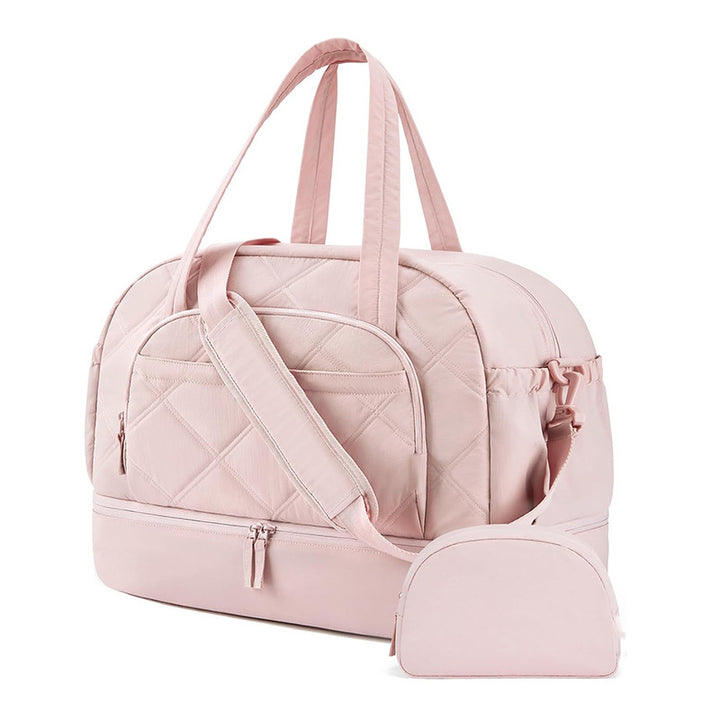 Quilted Multi-Functional Travel Duffle Bag Bowlift