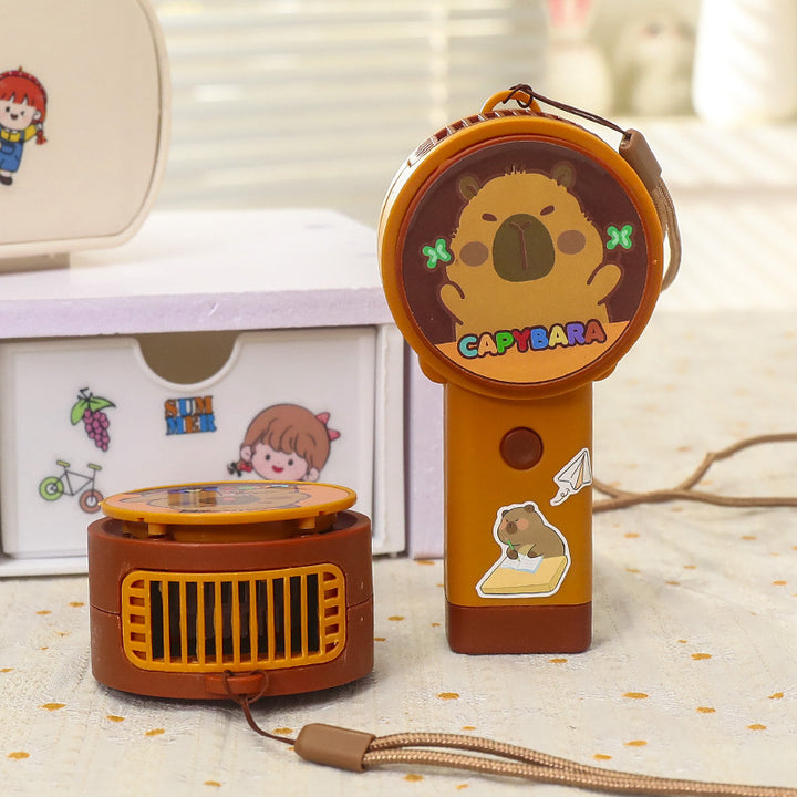 Portable Usb Mini Fan with Creative Capybara Design Bowlift