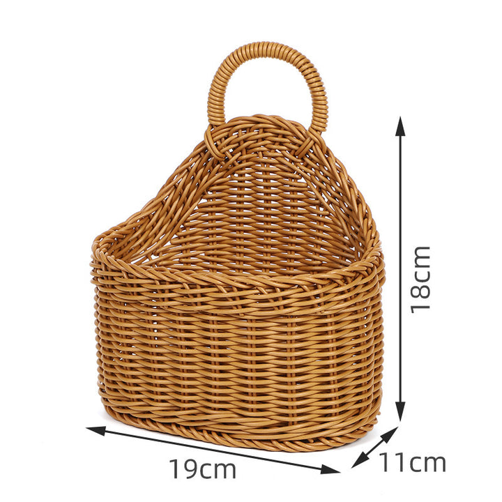 Handwoven Storage Basket with Sturdy Handle Bowlift