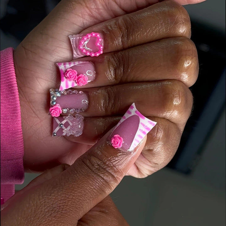3D Floral Nail Art Set Bowlift