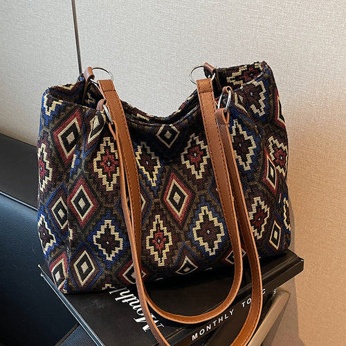 Bohemian Style Woven Handbag