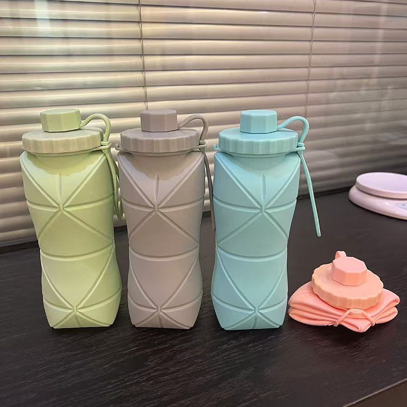 Women collapsible silicone drinking bottle Bowlift