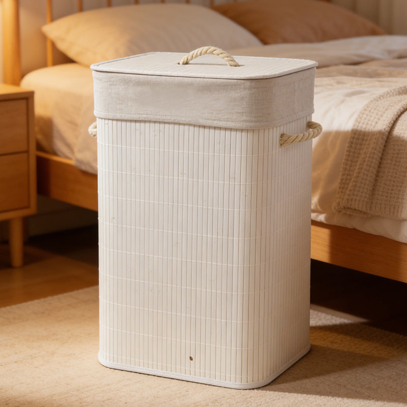 Laundry basket with lid and handle Bowlift