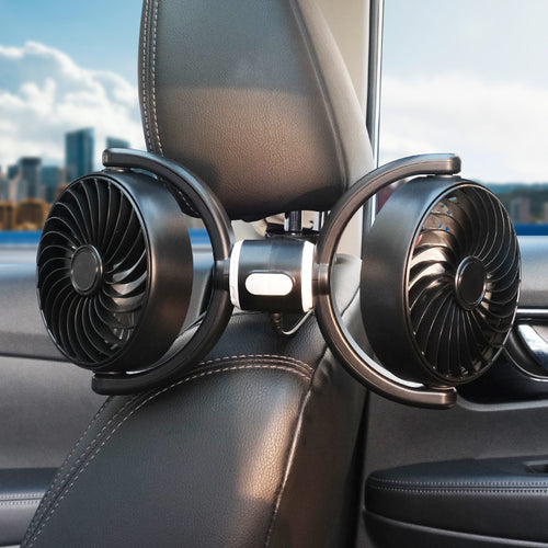 Dual-Head USB Car Ventilation Fan Bowlift