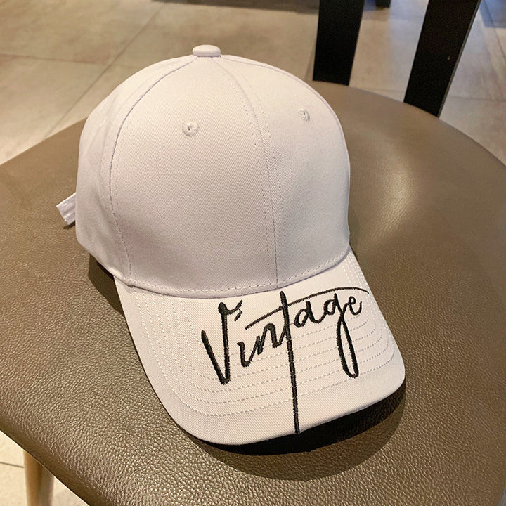 Vintage-Style Embroidered Baseball Cap