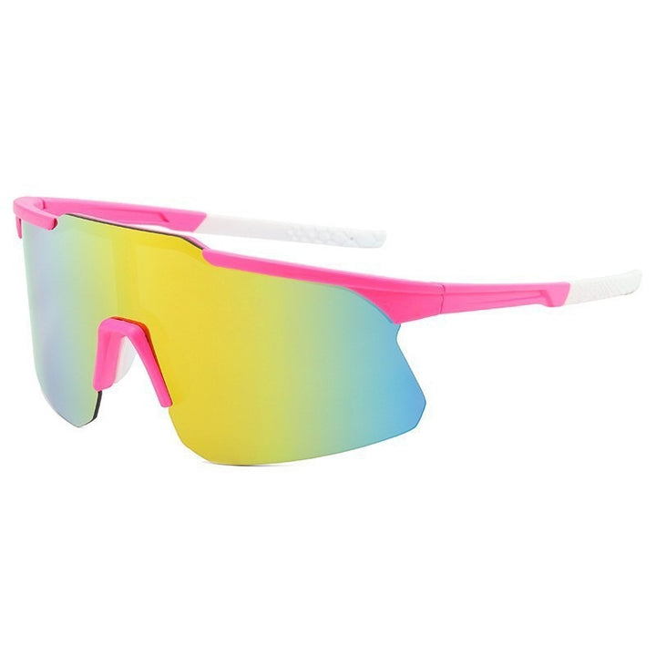 Unisex nan sporty performance sunglasses half rimless with polarized lenses and non-slip nose pad Bowlift