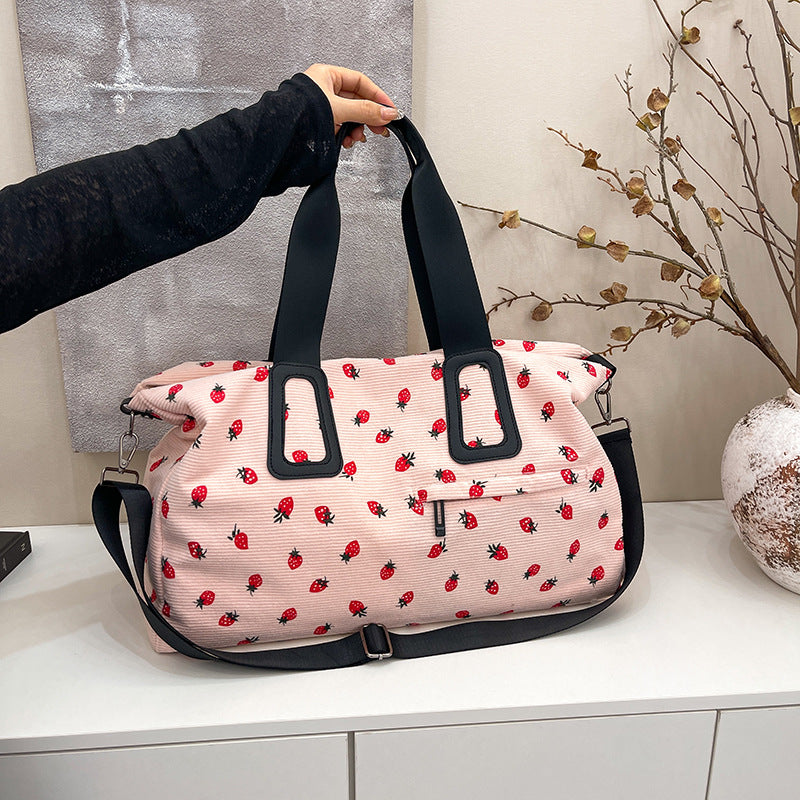 Tote bag with fruity design and multifunctional compartments Bowlift