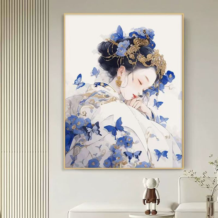 Elegant Butterfly-Themed Canvas Art Print Bowlift