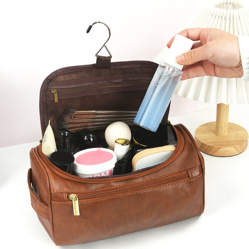 Cosmetic Bag Made of High-Quality Artificial Leather Bowlift