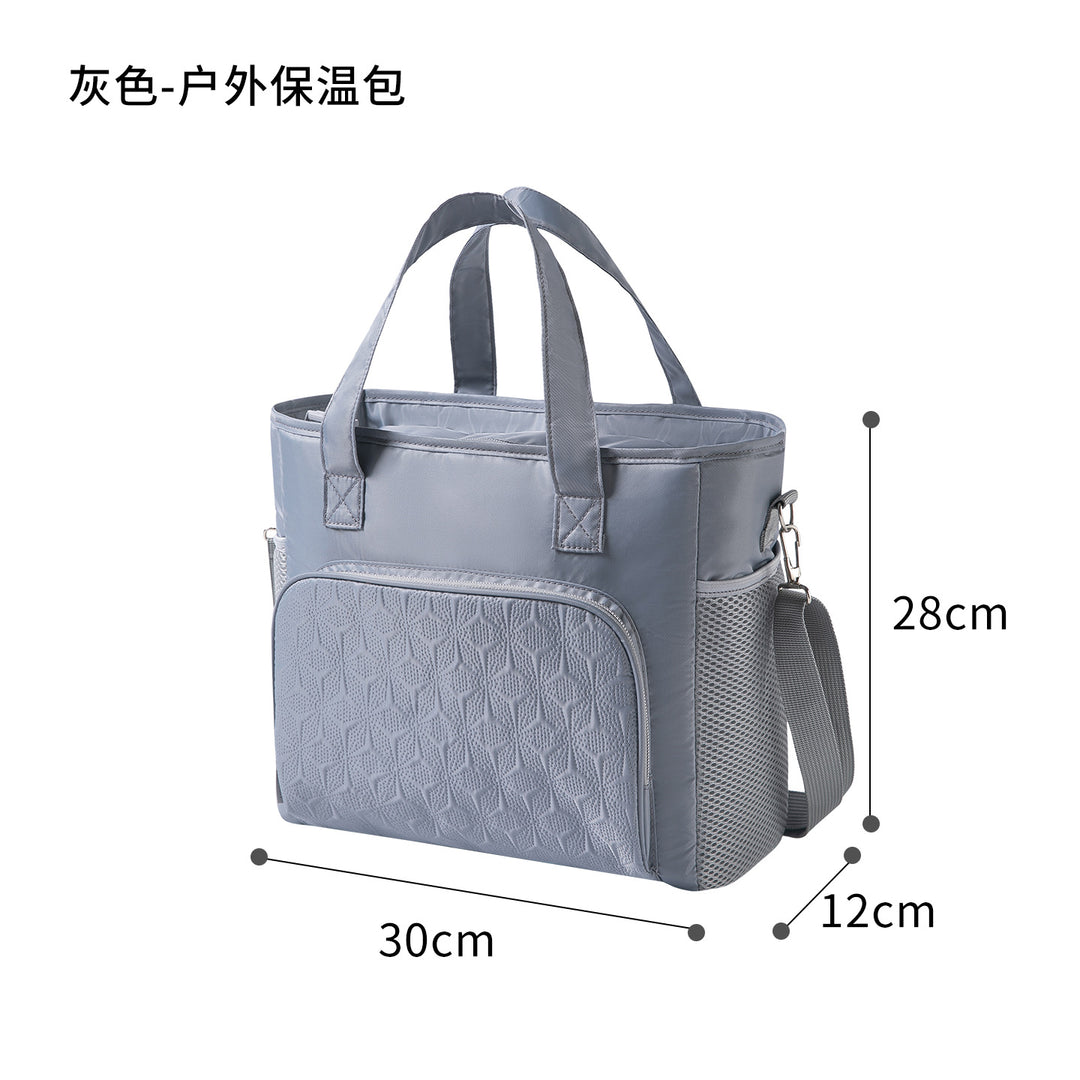 Insulated Cooler Bag With Integrated Compartments Bowlift
