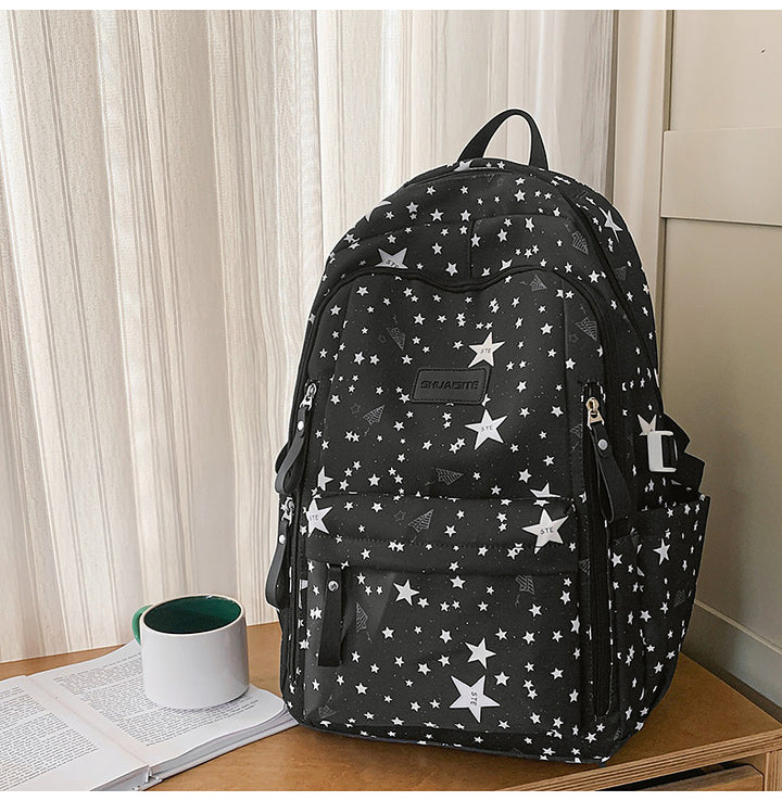 Star Print School Backpack