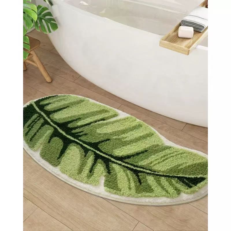 Lemon-Shaped Bath Mat Bowlift