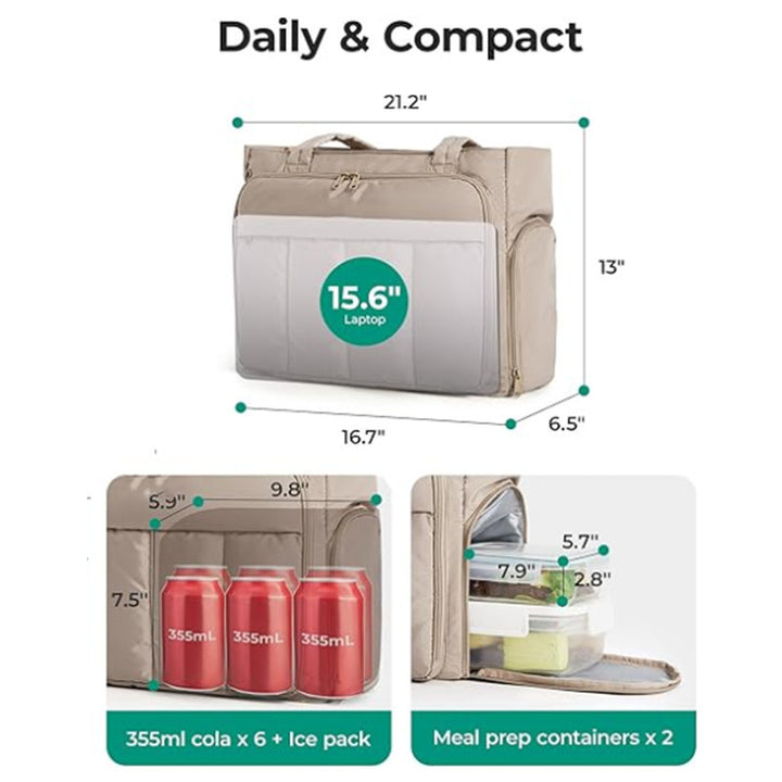 Practical cooler bag with extensive compartment design Bowlift