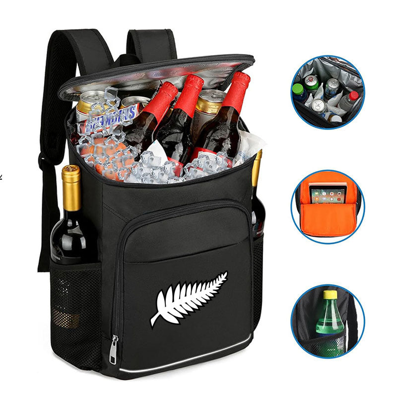Ladies Insulated Cooler Backpack with Multiple Compartments and Practical Storage Bowlift