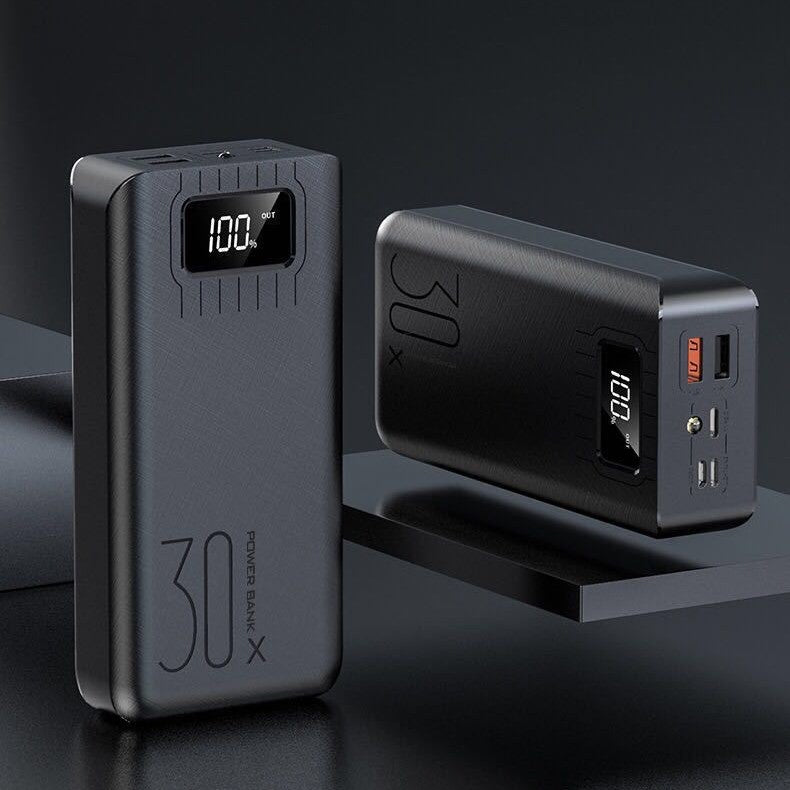 High-performance power bank with intelligent LCD display and two USB ports Bowlift
