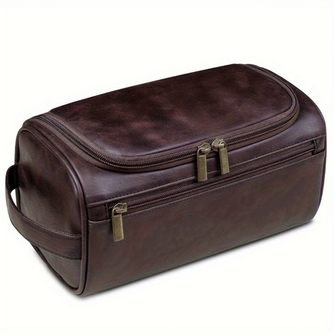 Elegant Cosmetic Bag Made of Artificial Leather Bowlift