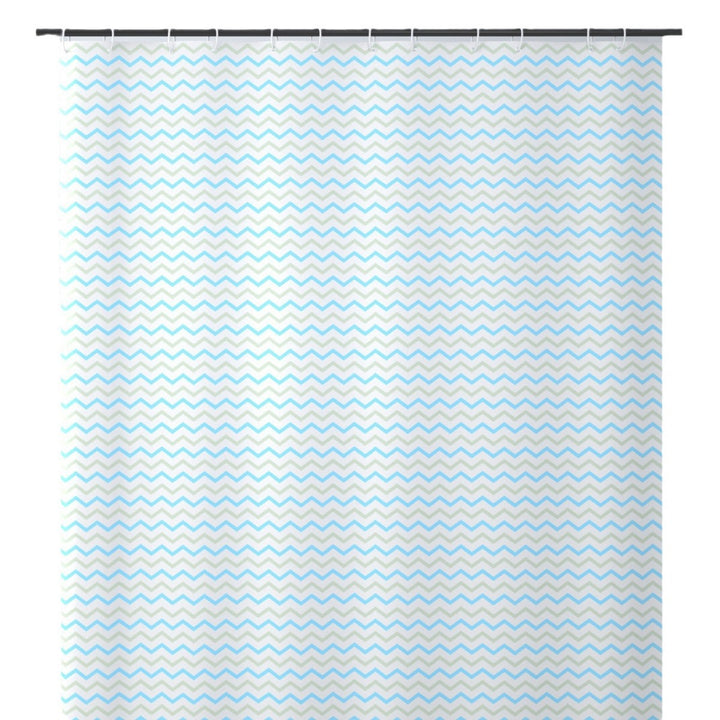 Chevron Pattern Shower Curtain Bowlift