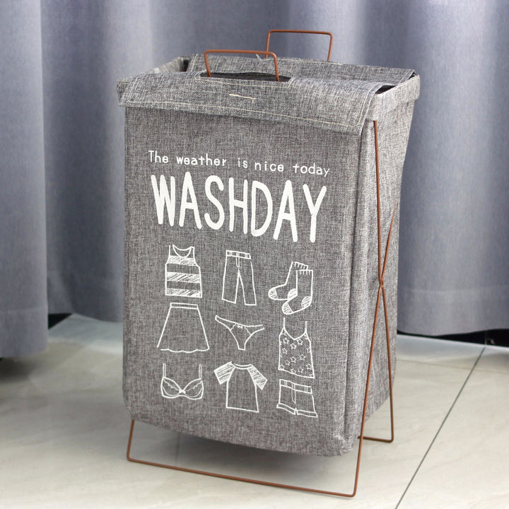 Decorative laundry basket with inspiring quotes Bowlift