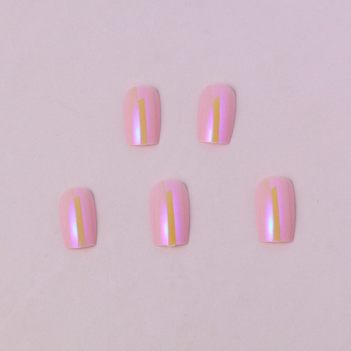 Natural French Tip Press-On Nails Bowlift